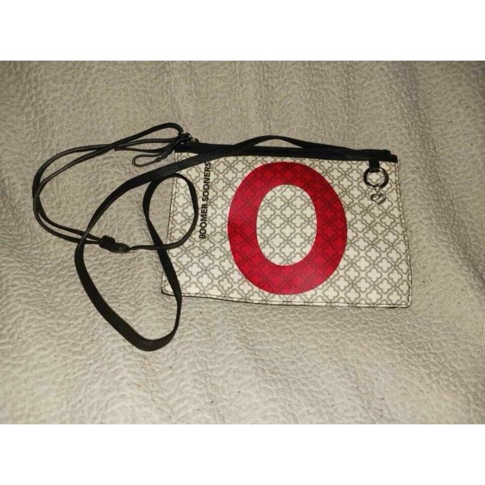 Brighton Nylon Mercy Crossbody Bag Purse Boomer Sooners University Of Oklahoma
